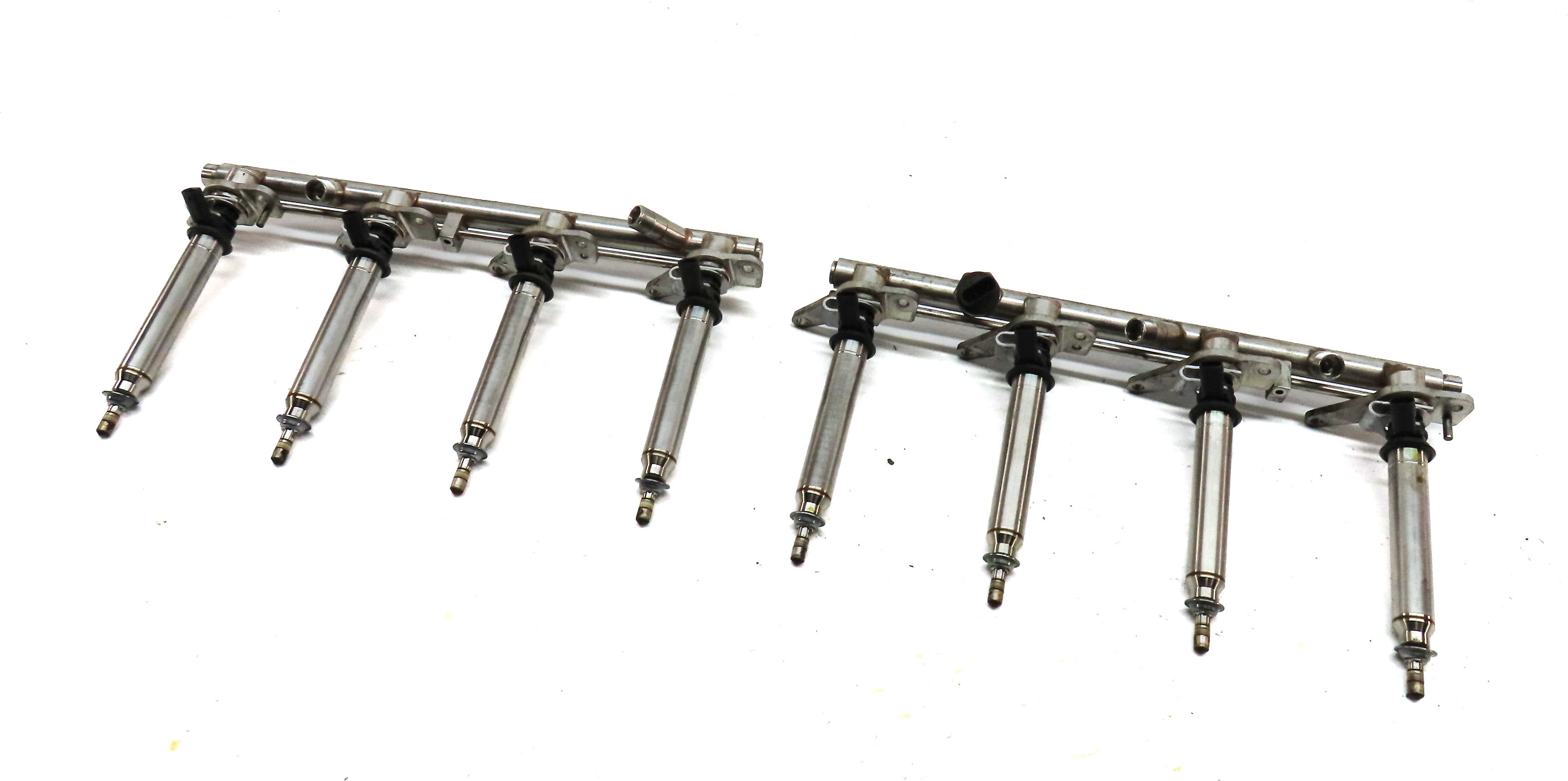 2013 MERCEDES GL450 X166 4.6L (278.928) ENGINE FUEL INJECTOR SET/8 w/FUEL RAILS — exact item pictured